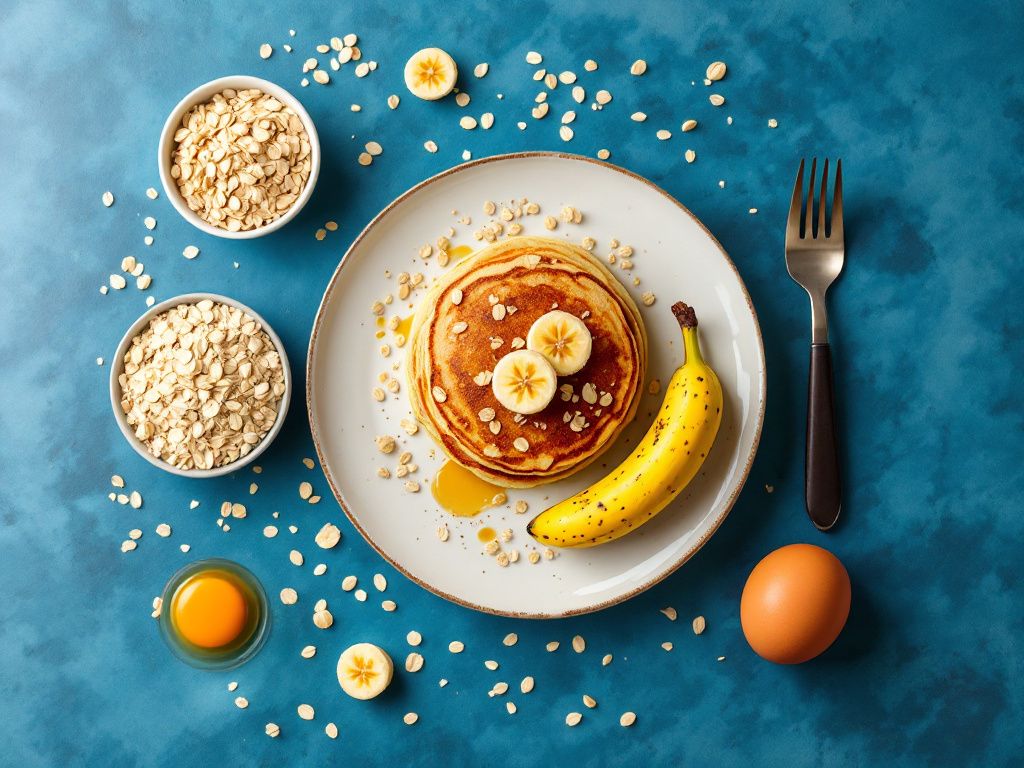 Banana And Oat Pancakes