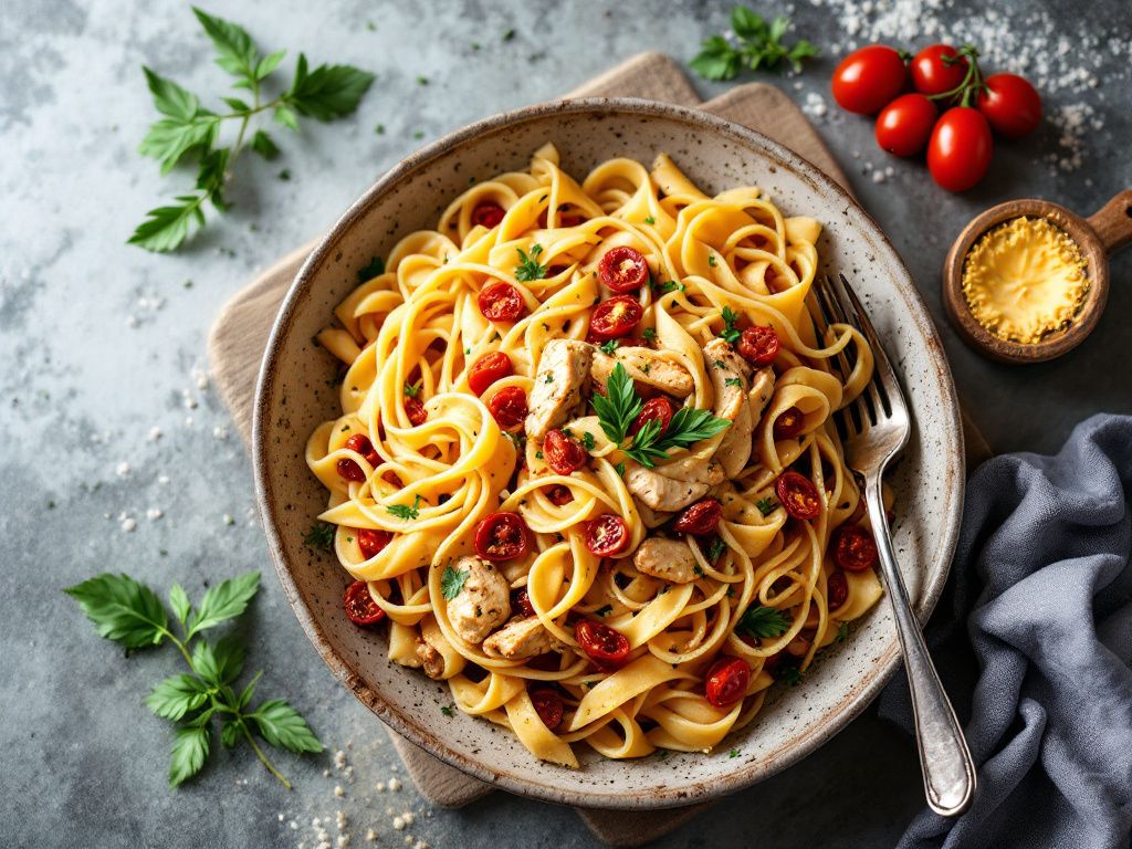 Chicken and Sundried Tomato Pasta