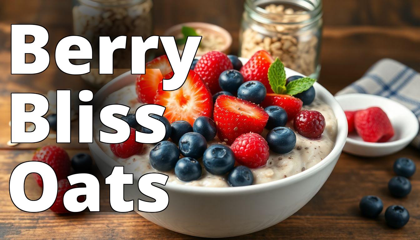 Overnight Oats with Frozen Berries